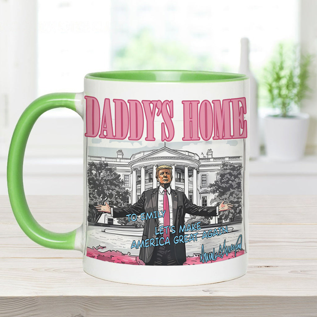 Daddy's Home - Personalized Accent Mug