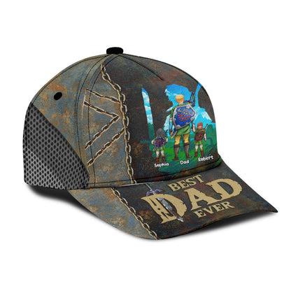 Best Dad Ever - Personalized The Hero's Legend Classic Cap