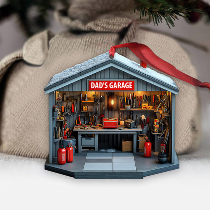Dad's Garage - Personalized Father Ornament