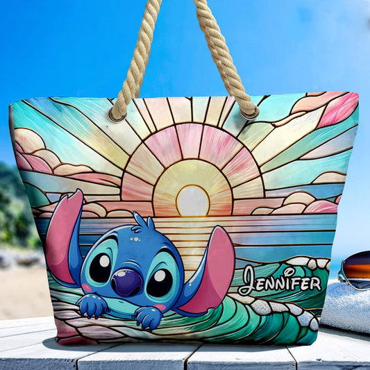 Beautiful Ohana - Personalized Ohana Beach Bag