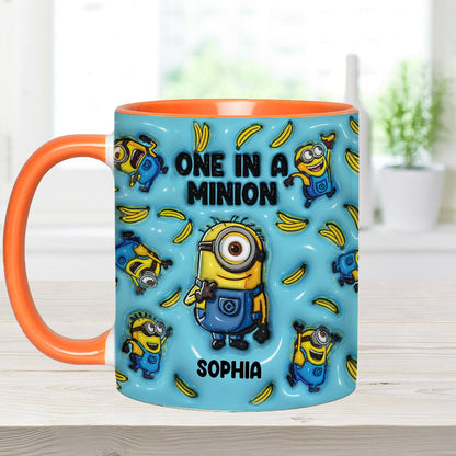 One In A Minion - Personalized Accent Mug
