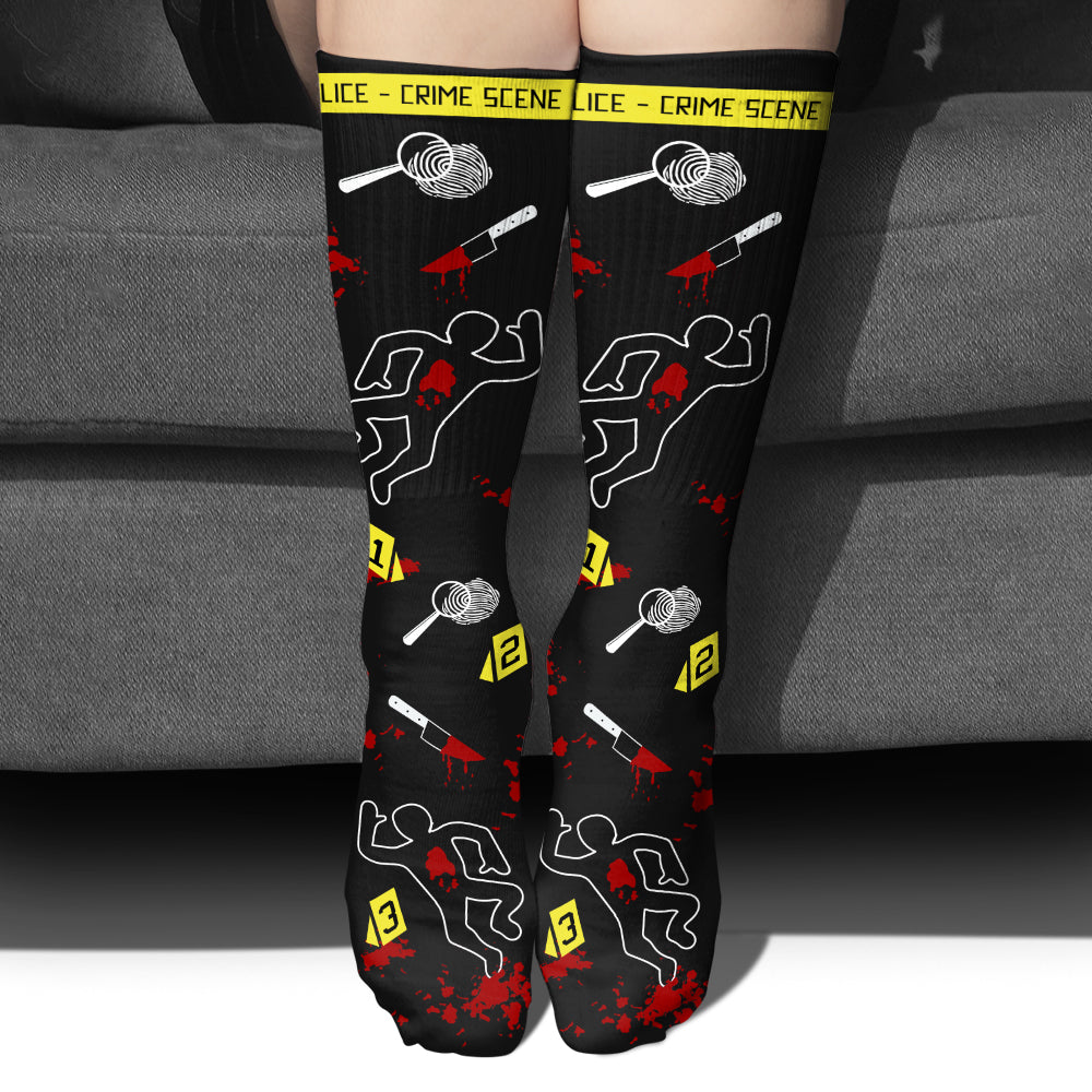 This Is My True Crime Watching Socks - Personalized Socks