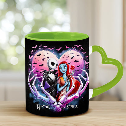 Simply Meant To Be - Personalized Nightmare Heart Handle Mug