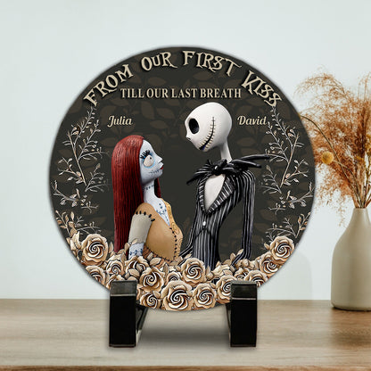 From Our First Kiss - Personalized Nightmare Round Shaped Stone