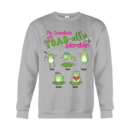 My Grandkids Are Toad-ally - Personalized Grandma T-shirt And Hoodie