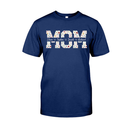Flower Mom - Personalized Mother T-shirt And Hoodie