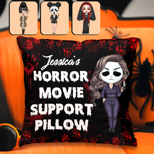 Horror Movie Support Pillow - Personalized Throw Pillow