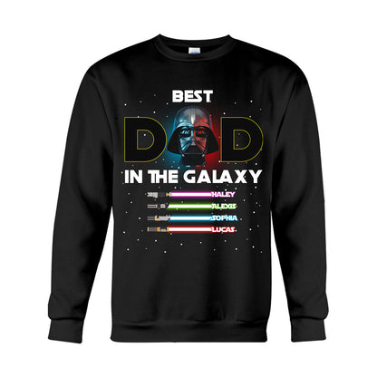 Best Dad In The Galaxy - Personalized The Force T-shirt And Hoodie