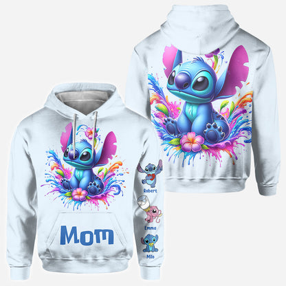 Blue Mother - Personalized Ohana All Over Shirt