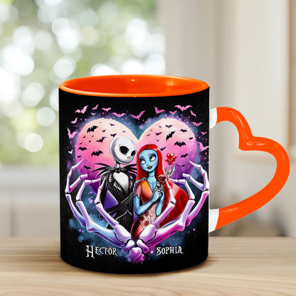Simply Meant To Be - Personalized Nightmare Heart Handle Mug