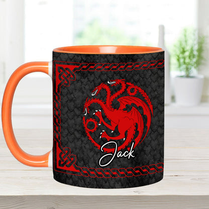Team Black - Personalized Thrones Game Accent Mug