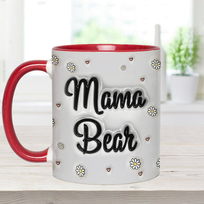 Mama Bear Inflated - Personalized Mother Accent Mug