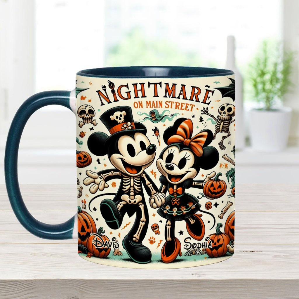Nightmare On Main Street - Personalized Mouse Accent Mug