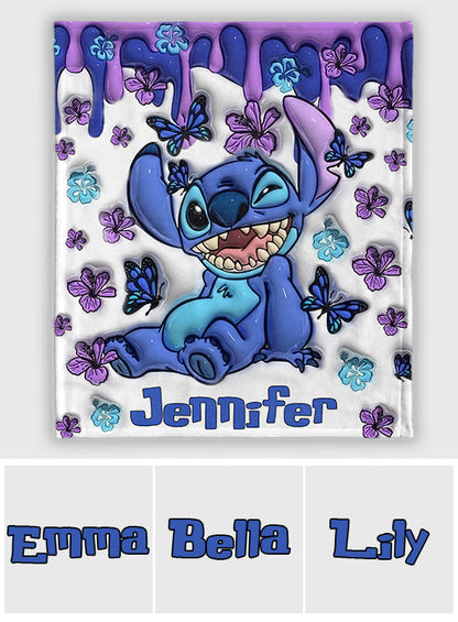 Purple Ohana - Personalized Ohana Blanket