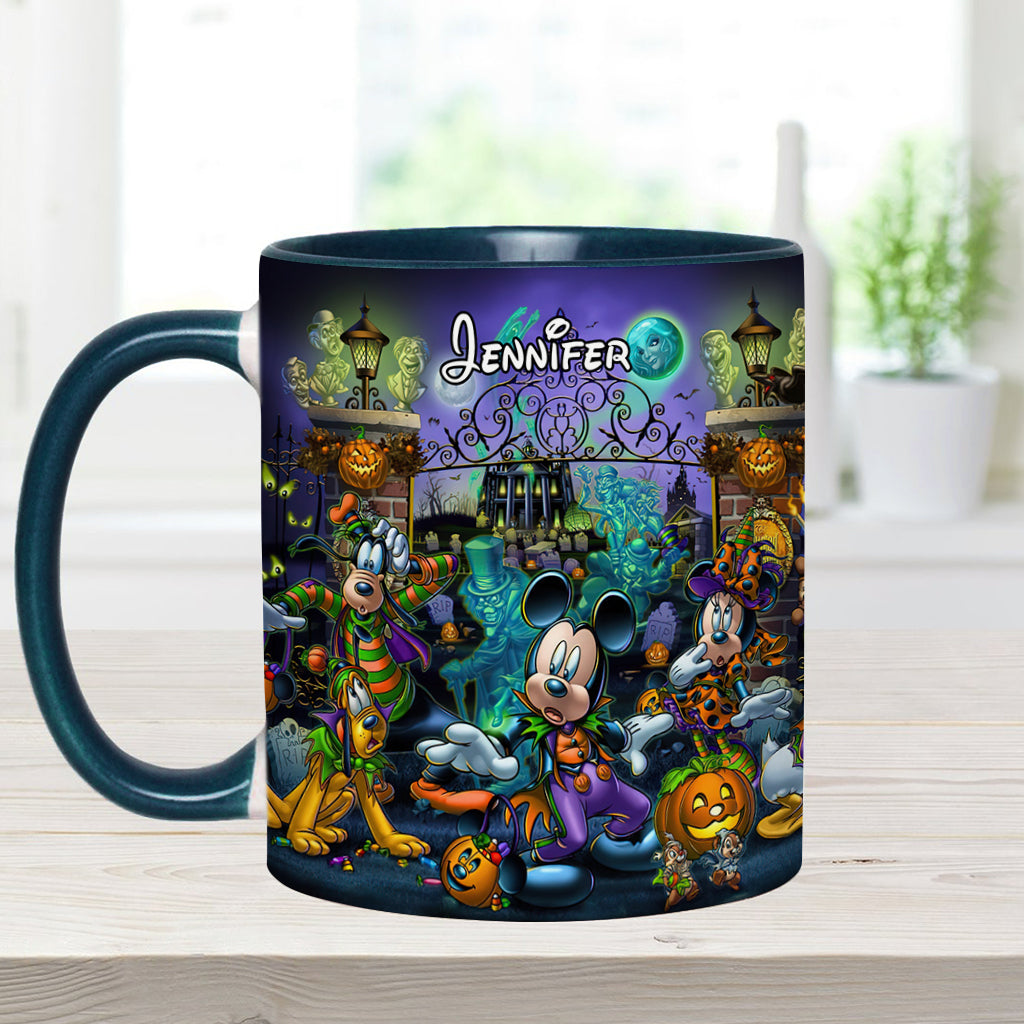 Welcome Foolish Mortals - Personalized Mouse Accent Mug