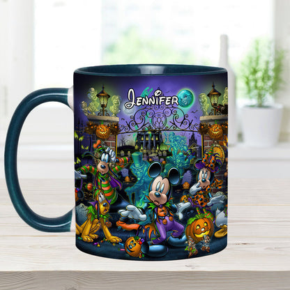 Welcome Foolish Mortals - Personalized Mouse Accent Mug