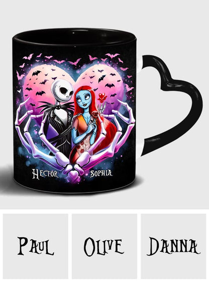Simply Meant To Be - Personalized Nightmare Heart Handle Mug
