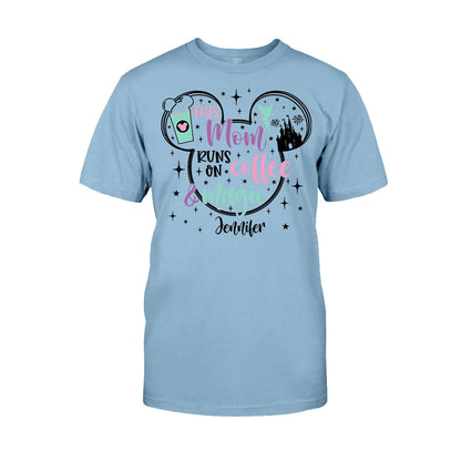 This Mom Runs On Coffee And Magic - Personalized Mouse T-shirt And Hoodie