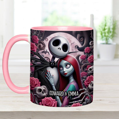 Nightmare Couple Personalized Names - Personalized Nightmare Accent Mug