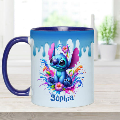 Blue Ohana - Personalized Ohana Accent Mug
