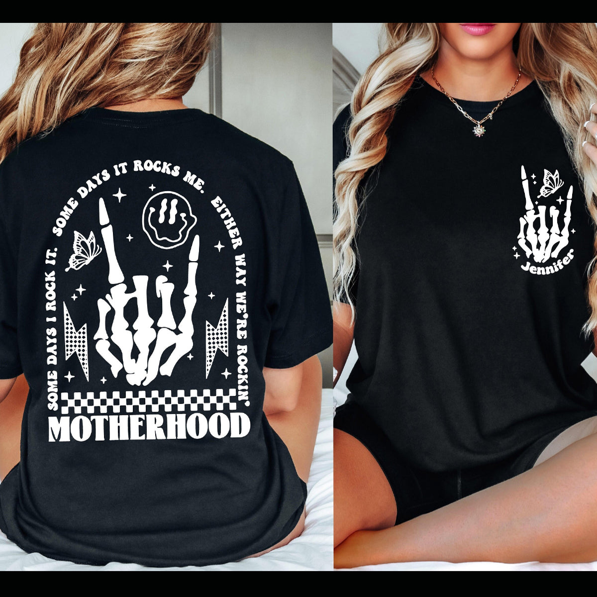 Motherhood - Personalized Mother T-shirt And Hoodie