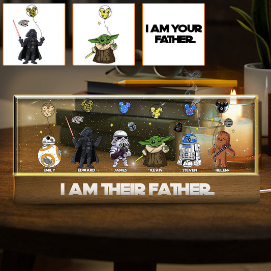 I Am Their Father - Personalized Father Custom LED Night Light