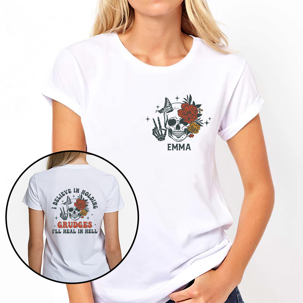 I Believe In Holding Grudges - Personalized Sarcasm T-shirt And Hoodie