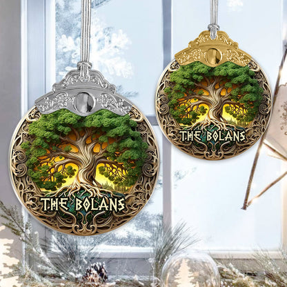 Tree Of Life Scandinavian Mythology Rustic Style - Personalized Irish Vintage Ornament