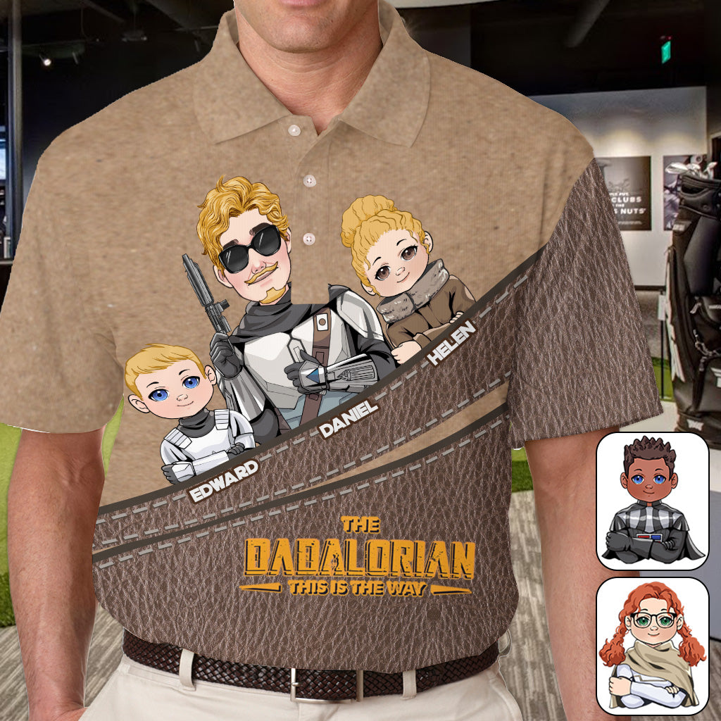 The Dadalorian - Personalized The Force Polo Shirt