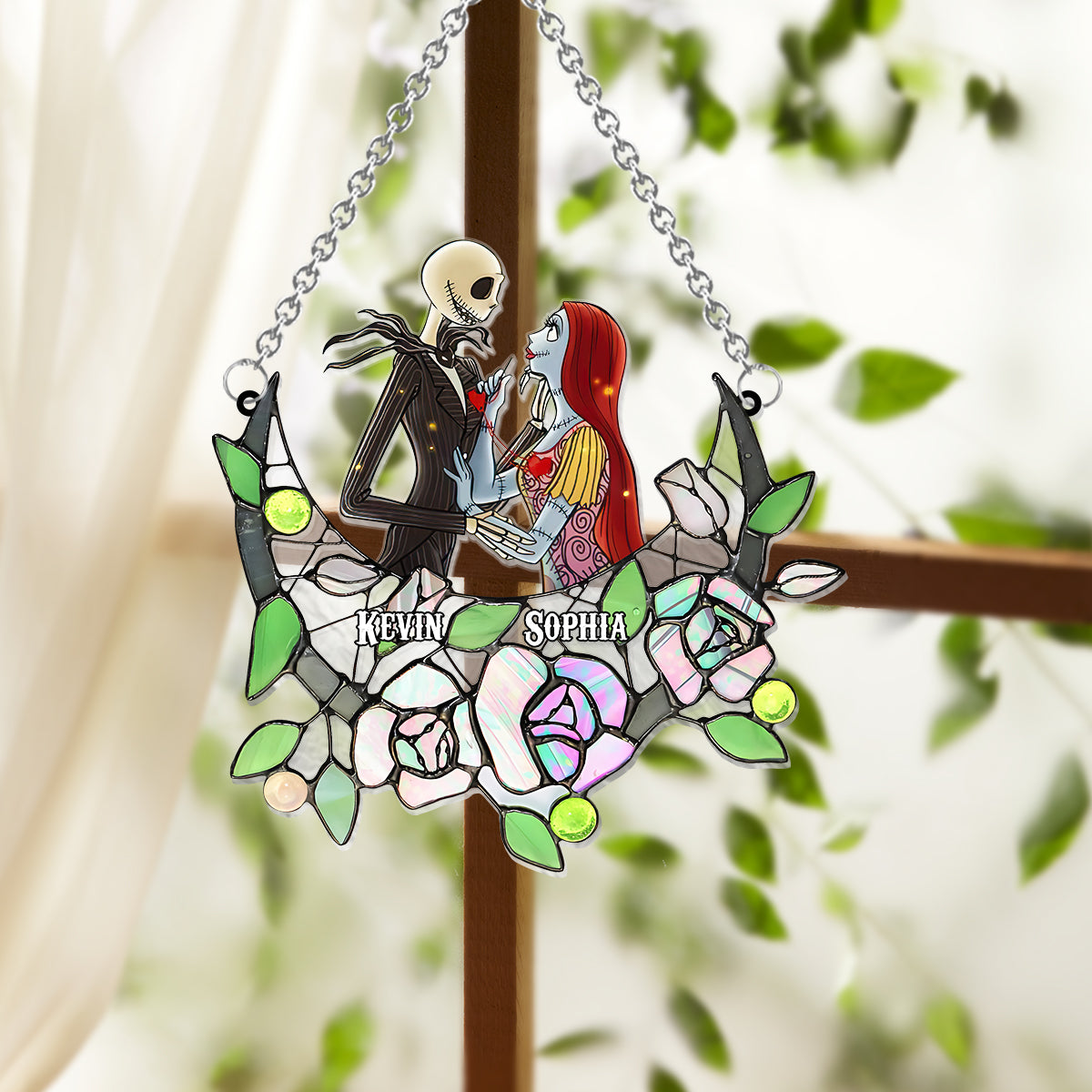 Roses So Many In The Darkness - Personalized Nightmare Window Hanging Suncatcher Ornament