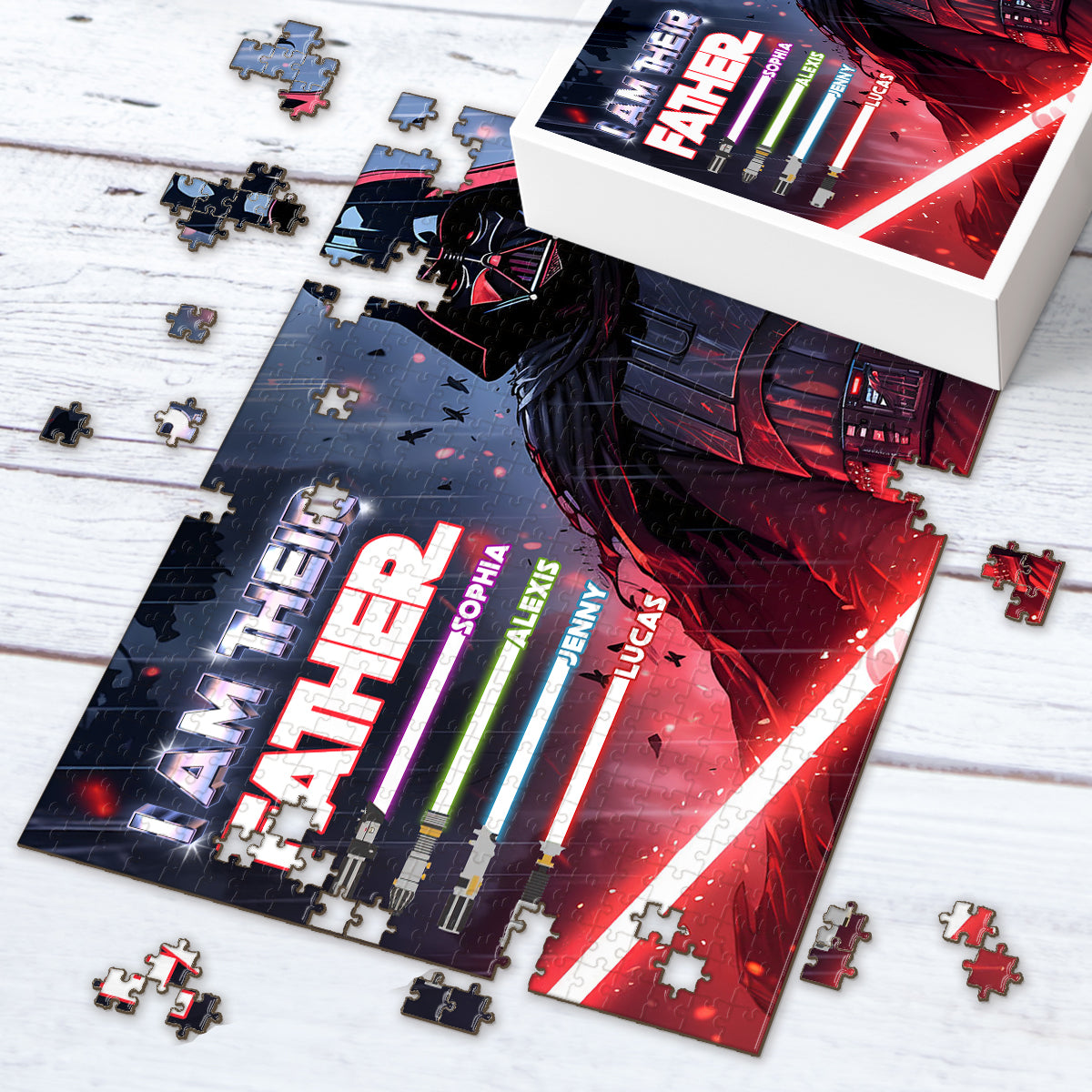 I Am Their Father - Personalized The Force Jigsaw Puzzle