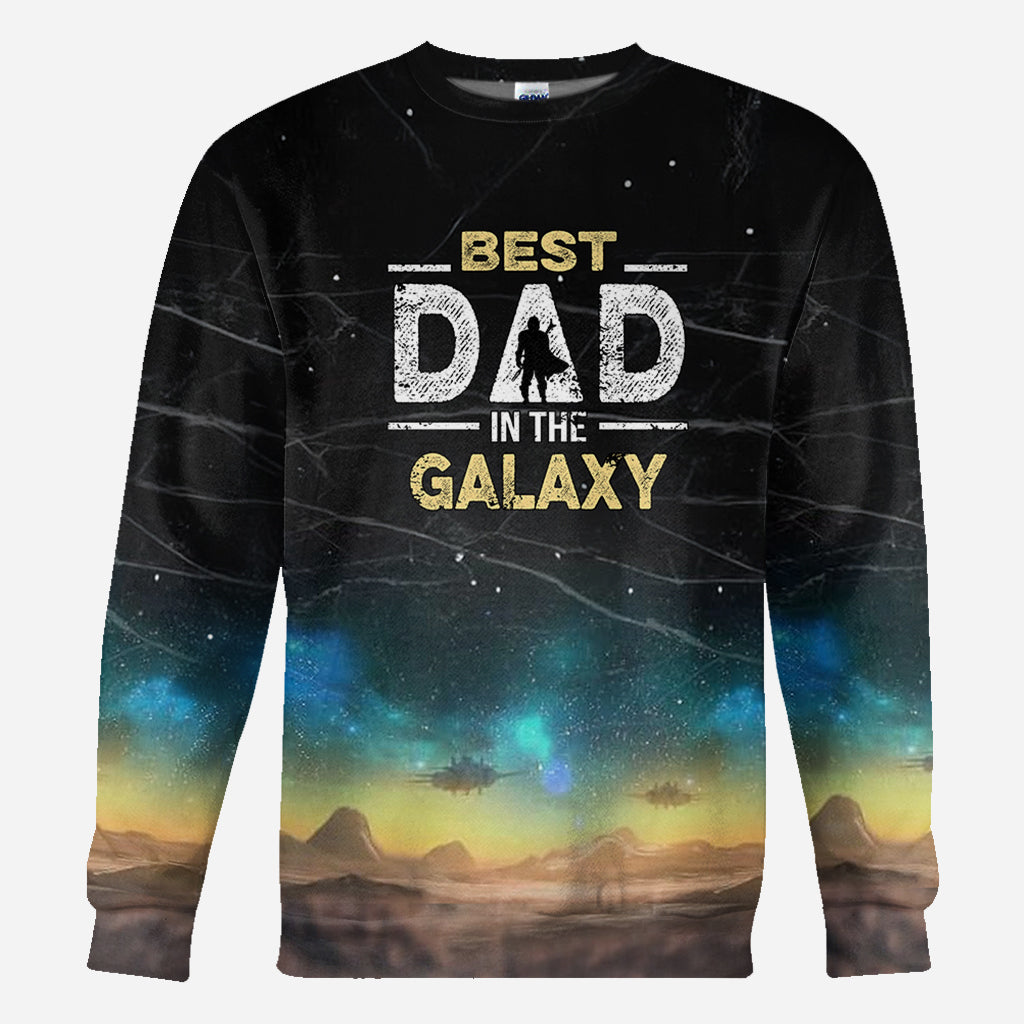 Best Dad In The Galaxy - Personalized The Force All Over Shirt