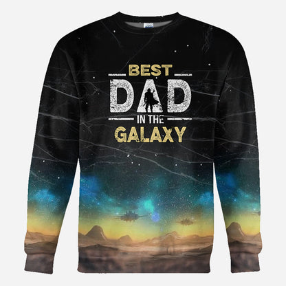 Best Dad In The Galaxy - Personalized The Force All Over Shirt