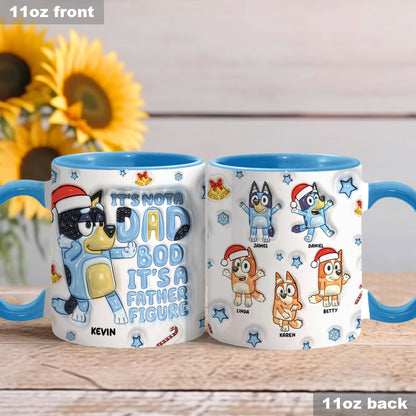 It's Not A Dad Bob - Personalized Father Accent Mug