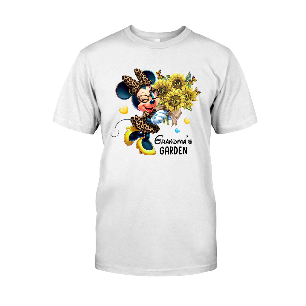 Grandma's Mom's Garden Custom Any Title - Personalized Mouse T-shirt And Hoodie