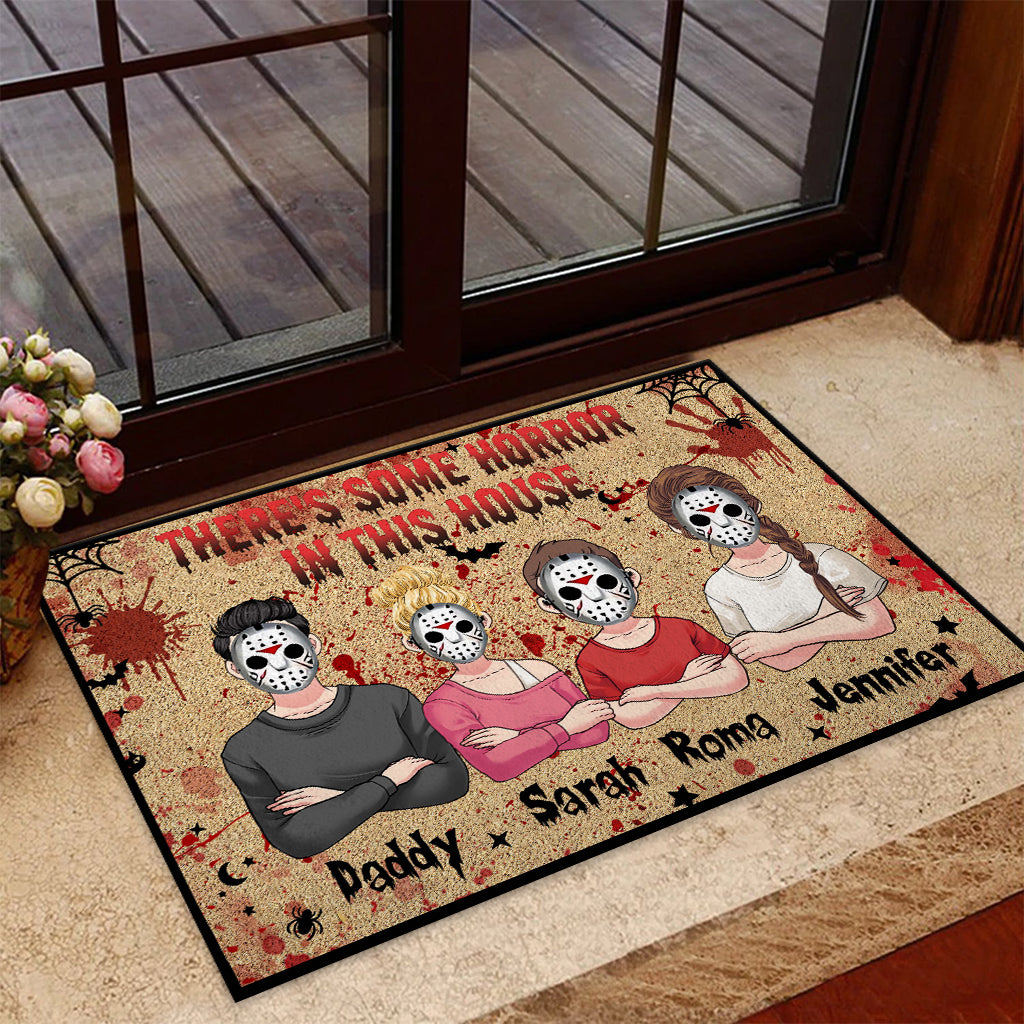Halloween Horror Family - Personalized Family Doormat