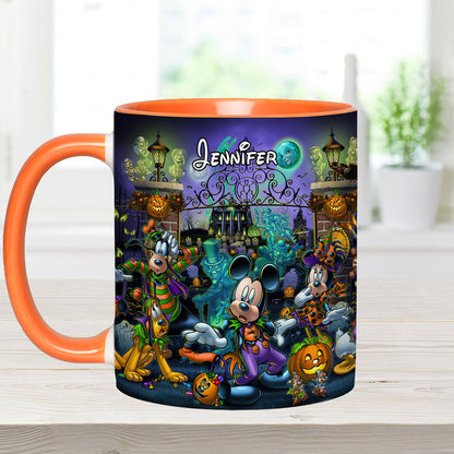 Welcome Foolish Mortals - Personalized Mouse Accent Mug