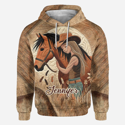 Horse Lovers - Personalized Horse All Over Shirt