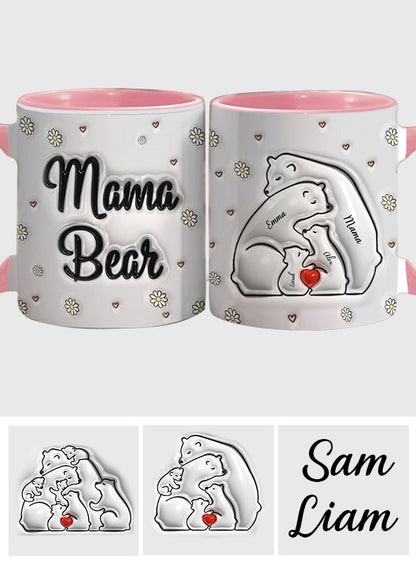Mama Bear Inflated - Personalized Mother Accent Mug
