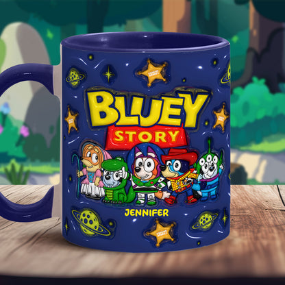 Bluey Story - Personalized Accent Mug