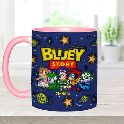 Bluey Story - Personalized Accent Mug