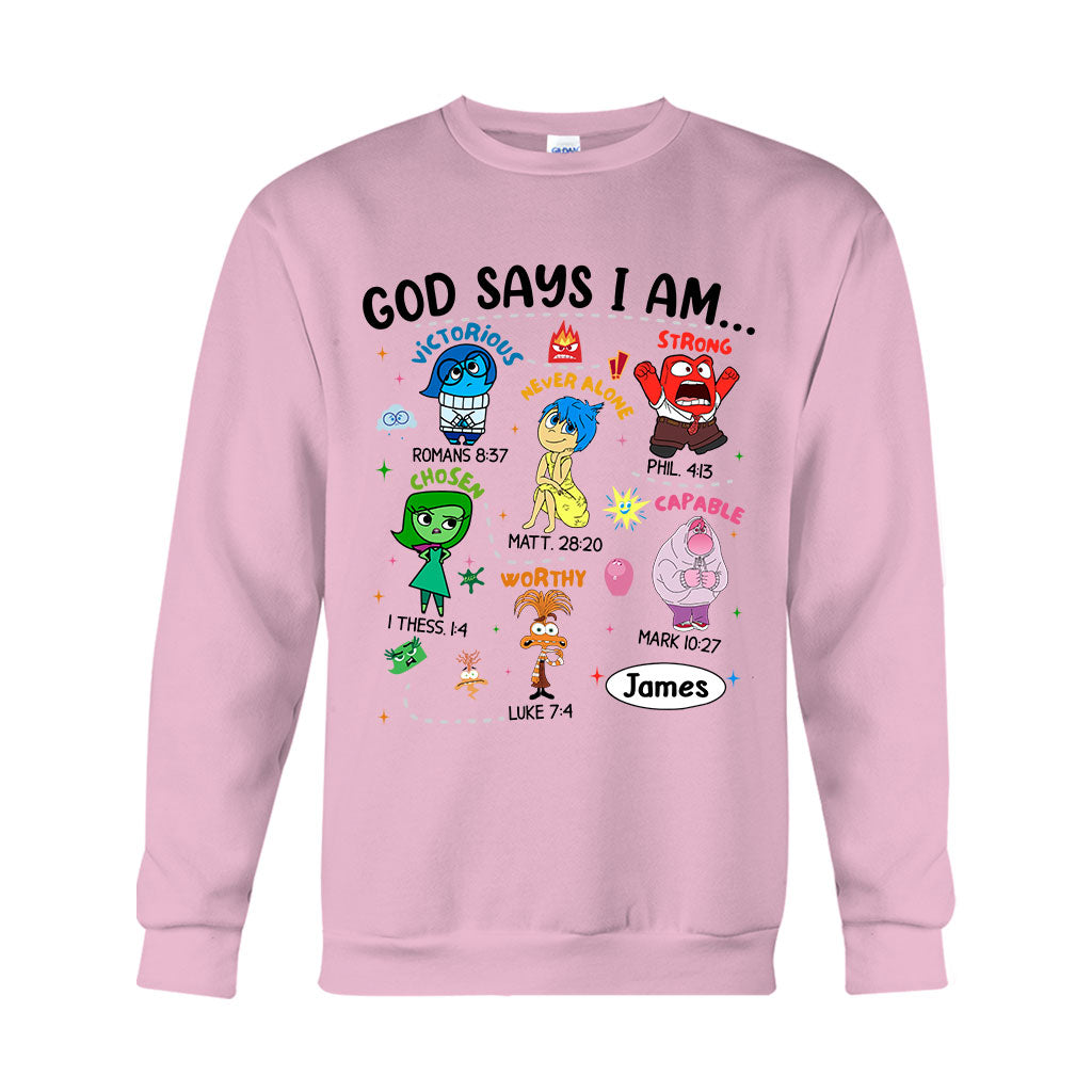 God Says I Am - Personalized T-shirt And Hoodie