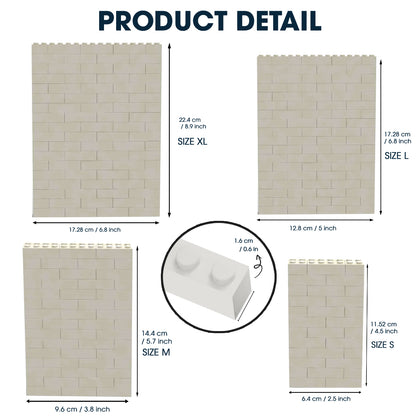 And So Toghether We Built The Life We Loved - Personalized Nightmare Vertical Rectangle Building Brick Blocks Printed On Both Sides