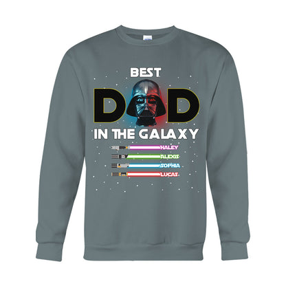 Best Dad In The Galaxy - Personalized The Force T-shirt And Hoodie