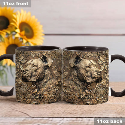 Cool Pitbull - Personalized Dog Accent Mug