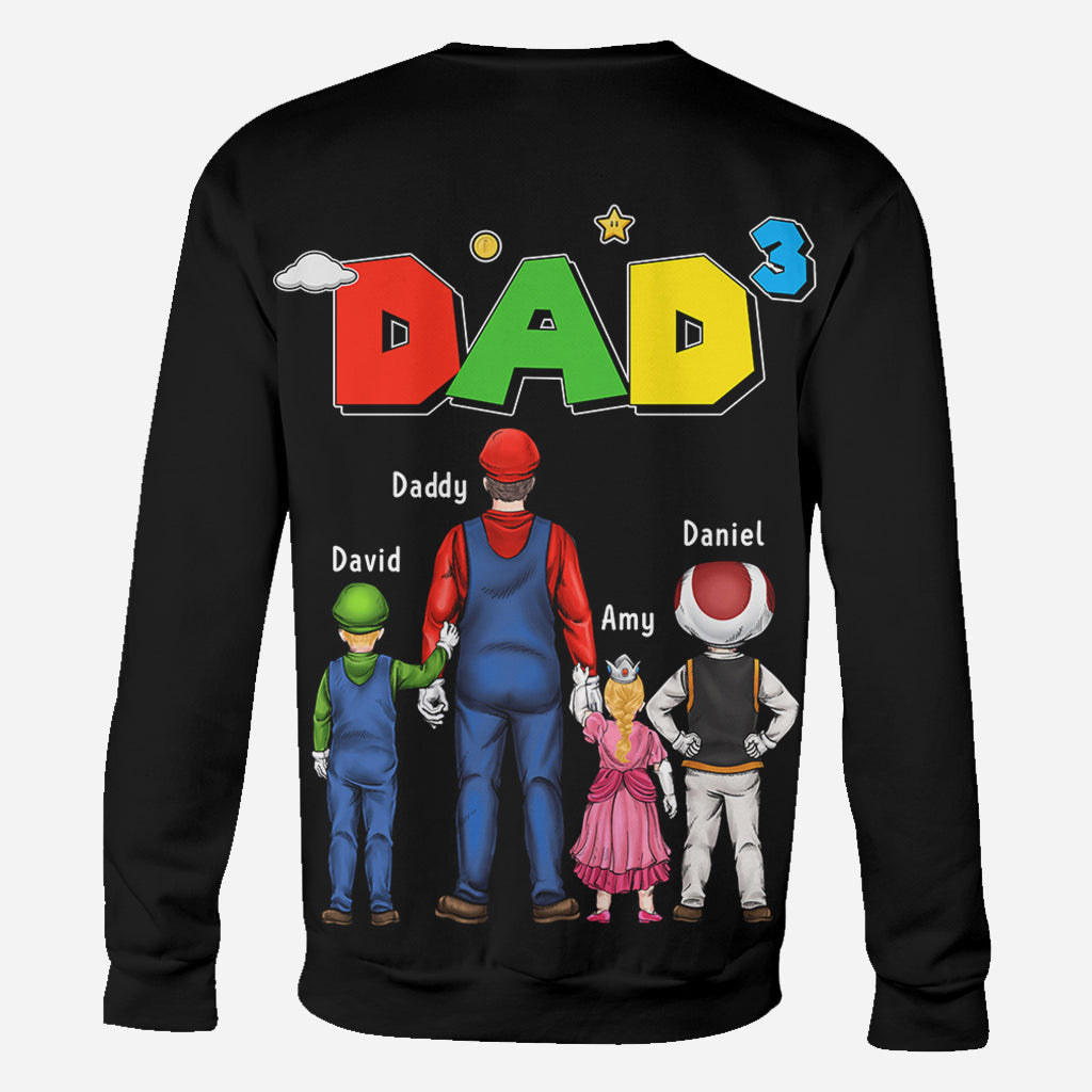 Super Daddio - Personalized Father All Over Shirt