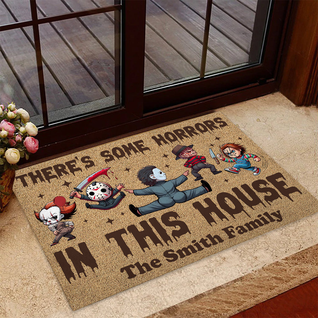 There's Some Horrors In This House - Personalized Doormat