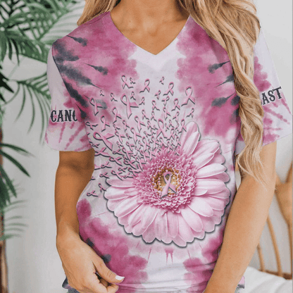 Daisy Pink Ribbons - Breast Cancer Awareness All Over T-shirt and Hoodie 0822