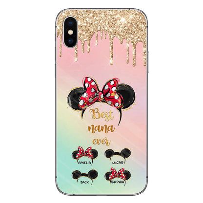 Happiest Nana Ever - Personalized Mother's Day Mouse Phone Case