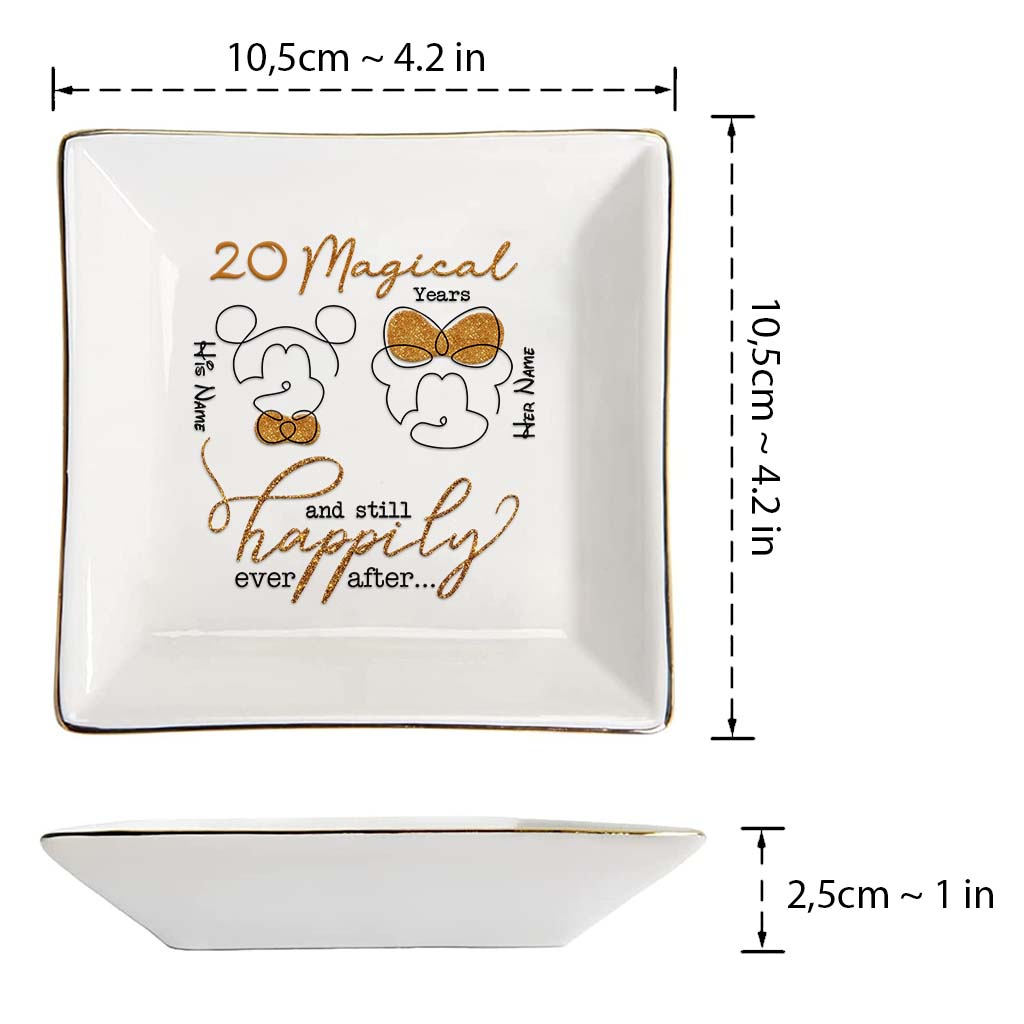 Years Of Magic - Personalized Couple Mouse Jewelry Dish